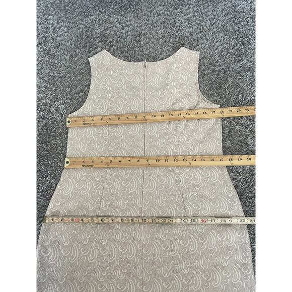 Dress Jacket 2 Piece Set Size 12 Petite 12P Beige Tan Minimal Monochromatic - Picture 14 of 16